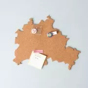 Set of 2 square cork slabs A4 Natural