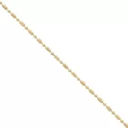 Ball chain mix 1.5mm fine gold plated x1m