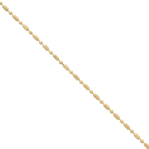 Ball chain mix 1.5mm fine gold plated x1m