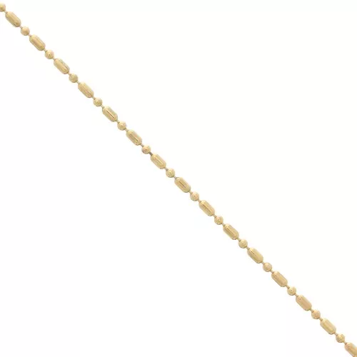 Ball chain mix 1.5mm fine gold plated x1m