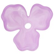 Acetate Flower Pendant 23.5 mm - Marbled Lilac x1|raw }}