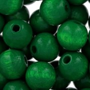 Wooden round beads 10 mm Green x50