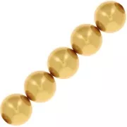 Crystal - 10mm PureCrystal Pearl 5810 - Crystal Royal Gold Pearl x5 10mm PureCrystal Pearl 5810 - Crystal Royal Gold Pearl x5