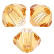 3mm PureCrystal bicones 5328 - Dark Orange x50