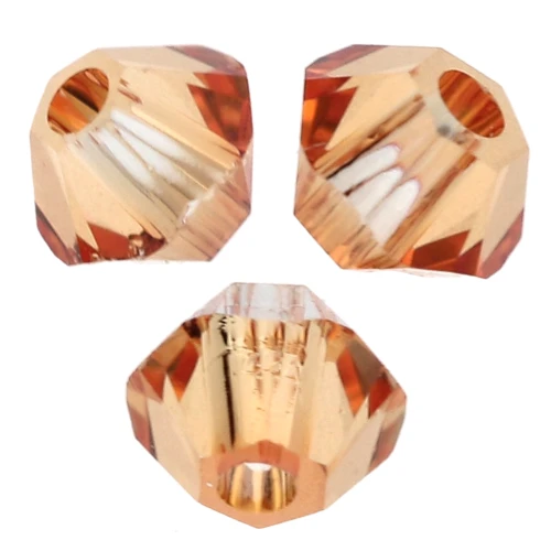 3mm PureCrystal bicones 5328 - Dark Orange x50
