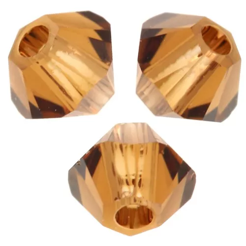 3mm PureCrystal bicones 5328 - Reinvented Smoked Topaz x50