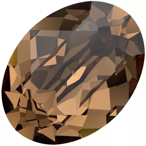 Cabochon PureCrystal 4120 8x6 mm - Reinvented Light Smoked Topaz x1