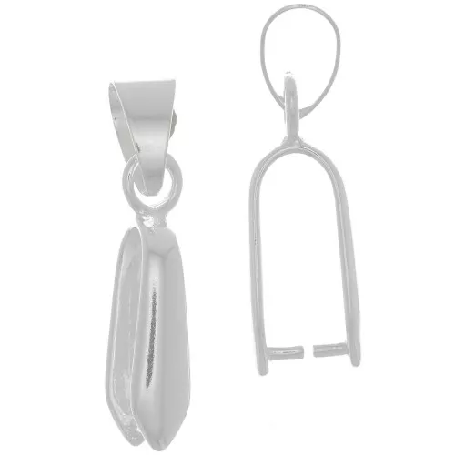 Pendant clip 25 mm - Silver x1