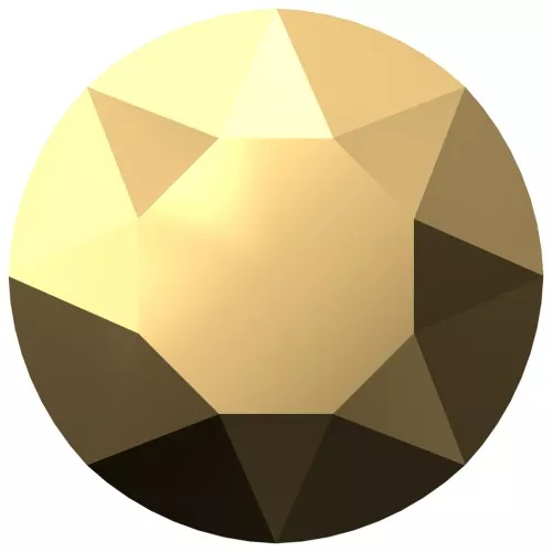 6mm Cabochon PureCrystal 1088 - Crystal Aurum x1
