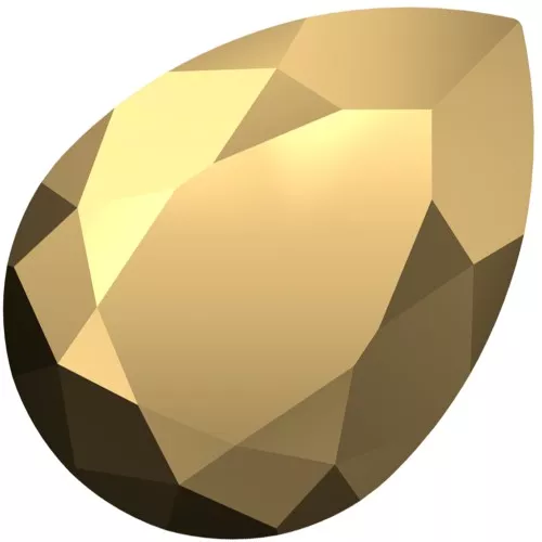 Cabochon PureCrystal 4320 8x6 mm - Crystal Aurum x1