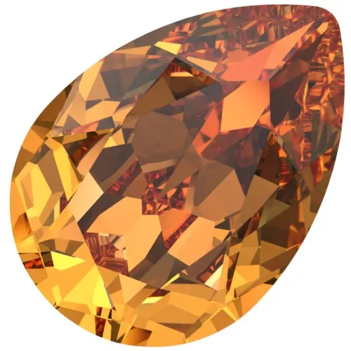 Cabochon PureCrystal 4320 14x10 mm - Dark Orange x1