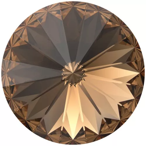 Cabochon PureCrystal 1122 Rivoli 12 mm - Reinvented Light Smoked Topaz x1