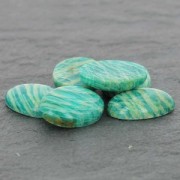 Oval cabochon 25x18mm Amazonite striped x1