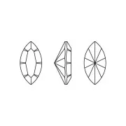 PureCrystal 4228 10x5 mm navette - Crystal Poppy Red Ignite x1