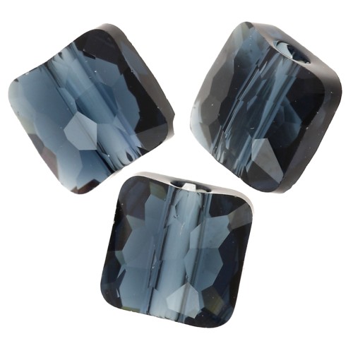 Square beads 6 mm - Fantasy Square PureCrystal 5035 - Montana x6