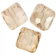 Perle carré 8 mm - Fantasy Square PureCrystal 5035 - Crystal Golden Shadow x1