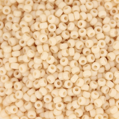 Seed beads Miyuki 11/0 492 - Opaque Dark Cream x8g