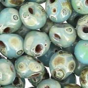 Miyuki Fringe beads 3.4mm DP4514 - Op Turquoise Blue Picasso x8g|raw }}