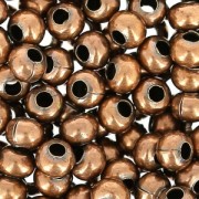 Metal seed beads 8/0 antique copper x10g
