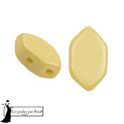 Glass beads Paros® by Puca® 7x4 mm - Vogue Canary Yellow Mat x10g|raw }}