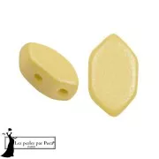 Glass beads Paros® by Puca® 7x4 mm - Vogue Canary Yellow Mat x10g