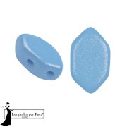 Glass beads Paros® by Puca® 7x4 mm - Vogue Celestial Blue Mat x10g|raw }}
