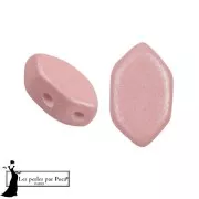 Glass beads Paros® by Puca® 7x4 mm - Vogue Rose Nude Mat x10g