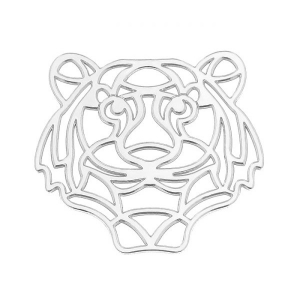 925 Sterling Silver Tiger spacer 18.5mm x1