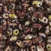 MiniDuo 2x4 mm Amethyst Capri Gold x10g