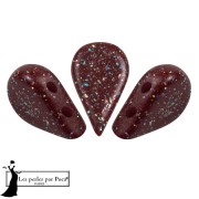 5x8mm Glass beads Amos® by Puca® - Garnet Constellation x10g|raw }}
