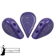 5x8mm Glass beads Amos® by Puca® - Purple Rain Constellation x10g