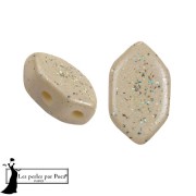 Paros® glass beads by Puca® 7x4 mm - Constellation Beige x10g|raw }}