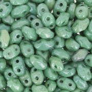 MiniDuo 2x4 mm Opaque Green Ceramic Look x10g|raw }}