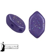 Glass beads Paros® by Puca® 7x4 mm - Purple Rain Constellation x10g|raw }}