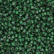 Seed beads Miyuki 11/0 4507 - Transparent Green Picasso x8g