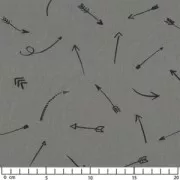 Comme une flèche - Polycotton Caviar x10cm