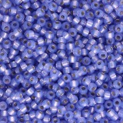 Seed beads Miyuki 11/0 649 - Dyed Violet Alabaster Silver Lined x8g