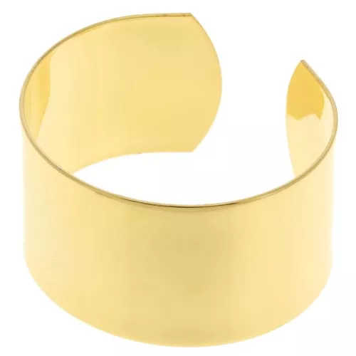 brass bracelet base 20x150mm fine Gold plated x1
