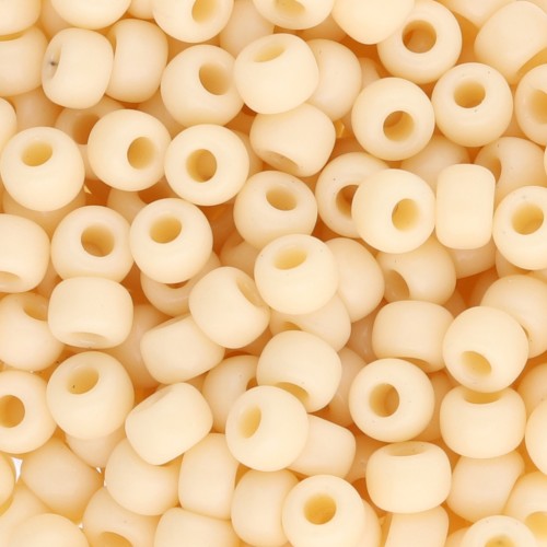Seed beads Miyuki 6/0 492 - Opaque Dark Cream x8g