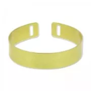 Raw brass bracelet base 2 holes 12 mm x1
