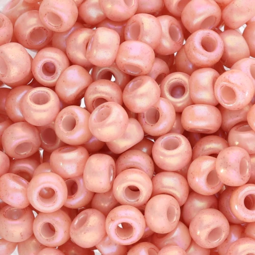 Miyuki 6/0 Seed Beads 596-1 - Opaque Tea Rose Luster x8g