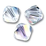 PureCrystal 5328 Crystal Bicones 3mm Crystal Moonlight x50