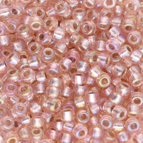 Seed beads Miyuki 8/0 1023 - Silver Lined Light Blush AB x8g