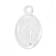 Sterling Silver 925 virgin charm 11x7 mm in 925 Silver x1