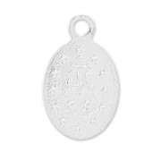 Sterling Silver 925 virgin charm 11x7 mm in 925 Silver x1