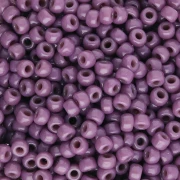 Seed beads Miyuki Duracoat 8/0 4489 - Dyed Opaque Dark Orchid x8g