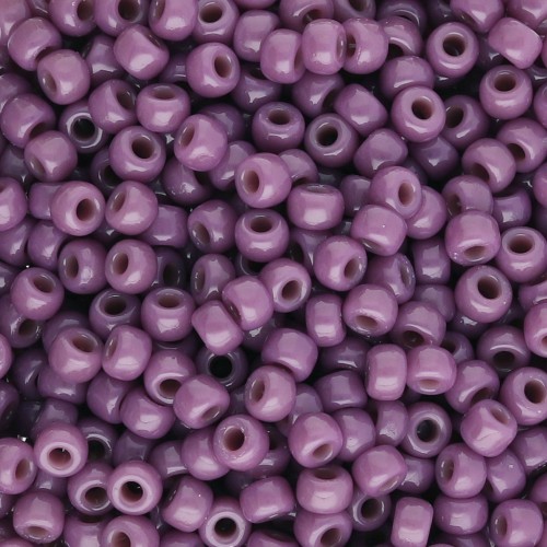 Seed beads Miyuki Duracoat 8/0 4489 - Dyed Opaque Dark Orchid x8g