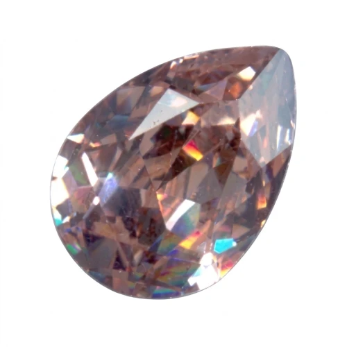 PureCrystal 4320 Pear Fancy Stone 14x10mm Vintage Rose