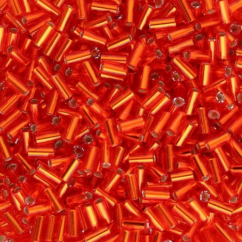 Bugles Miyuki 3 mm BGL1-0010 - Silver Lined Flame Red x10g