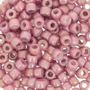 Matubo 7/0 Seed Beads - 3.5 mm Opaque Pink Ceramic Look x 10 g